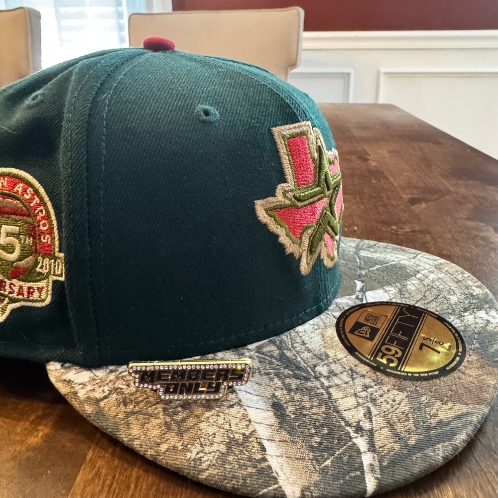 New Era Dark Green and Camouflage Baseball Cap